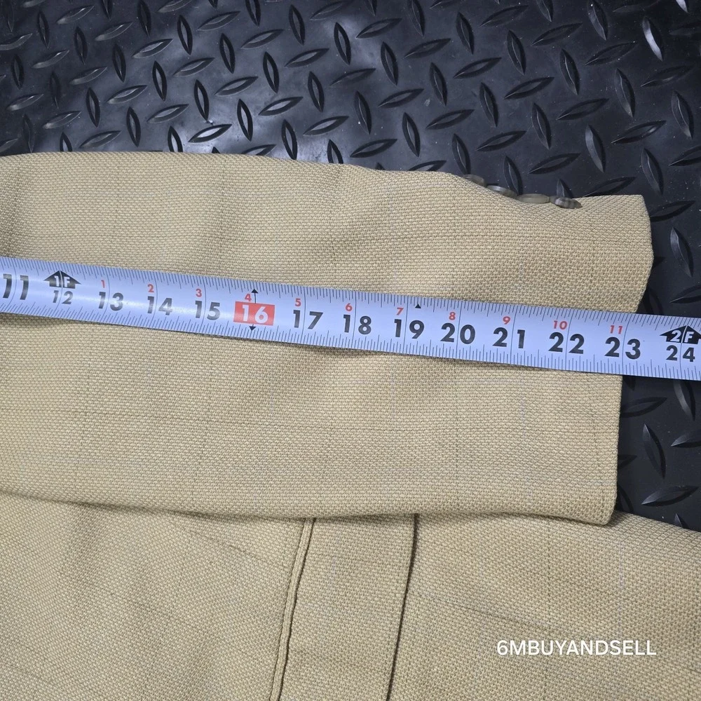 Jones New York‎ Silk Wool Blazer 44R Tan Sport Coat Classic Tailored Jacket